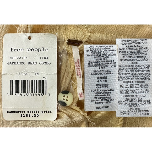 Free People Will Wait For You Midi in Garbanzo Bean Combo Dress XS (Oversize) - Picture 10 of 11